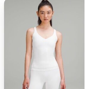 Lululemon Align Size 0 White Waist-Length Tank Top *RETIRED ITEM!*